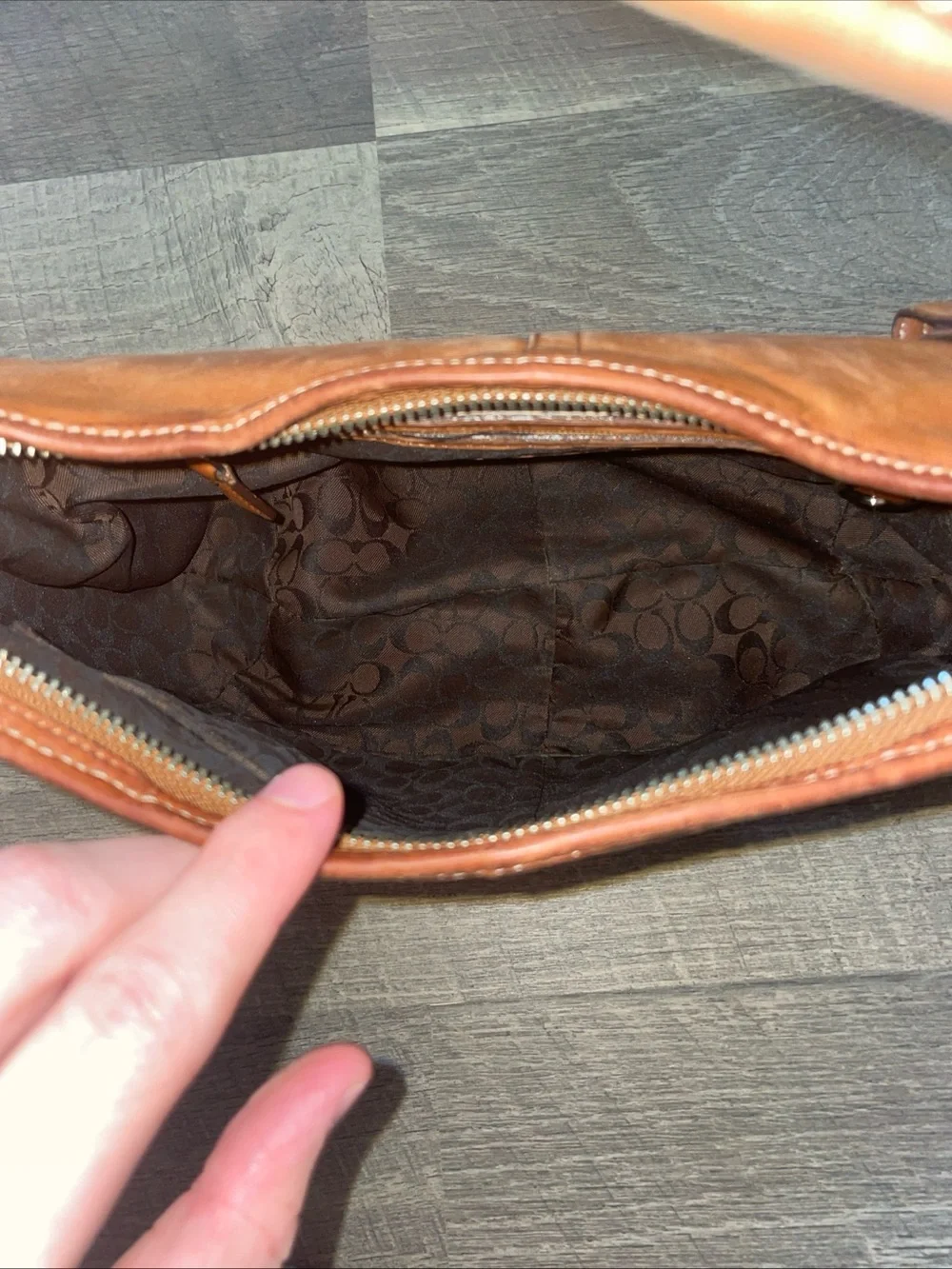 Vintage Coach Ergo British Tan Leather 9226 - Picture 5 of 7